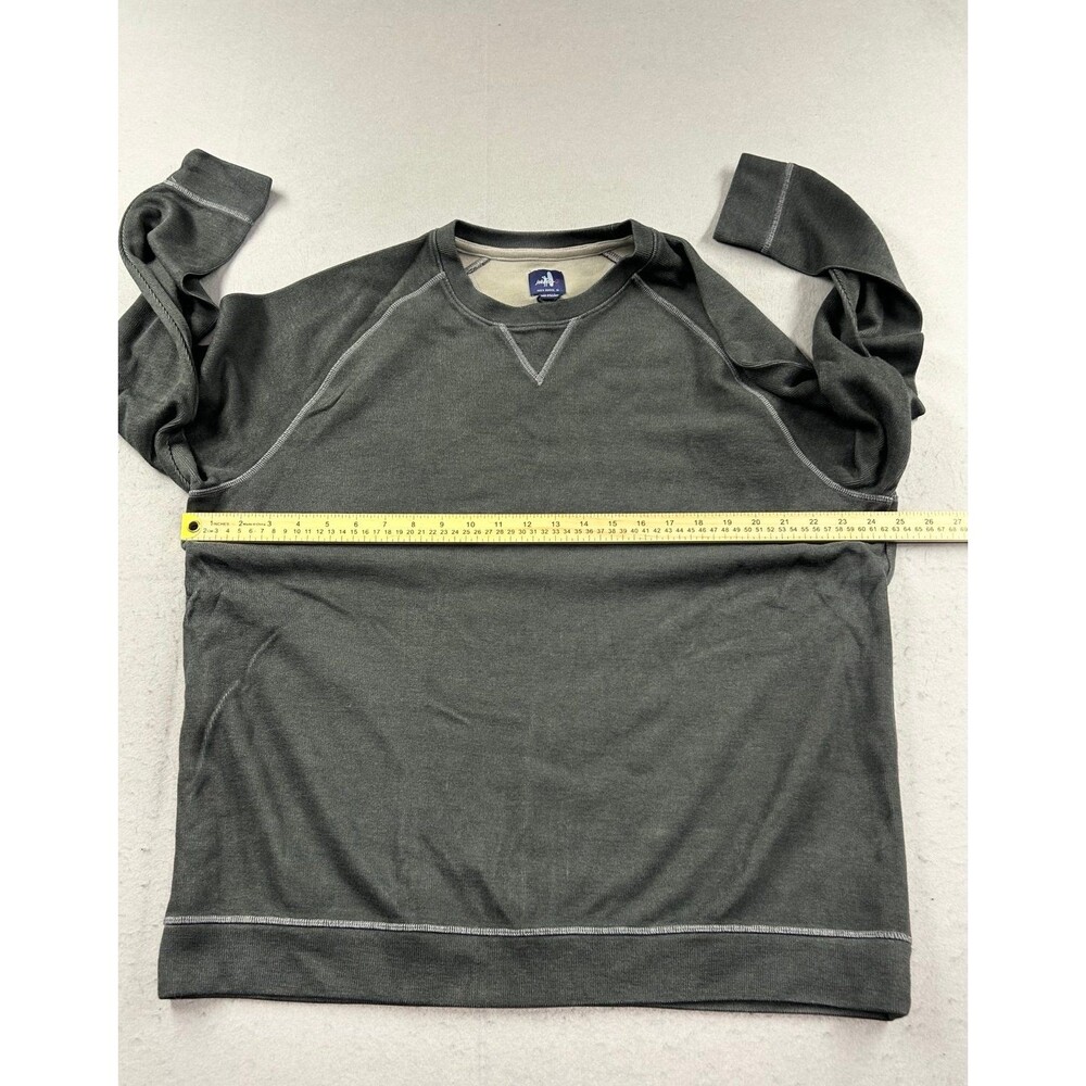 Johnnie O Sweatshirt Mens Gray Shields Crewneck Knit Pullover Golf Prep - Picture 7 of 11